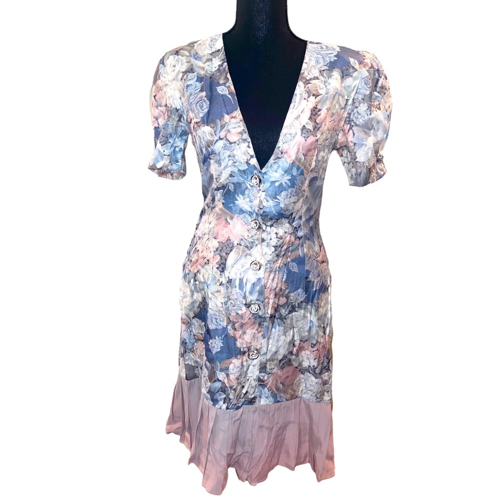 Vintage Pastel Floral Dress